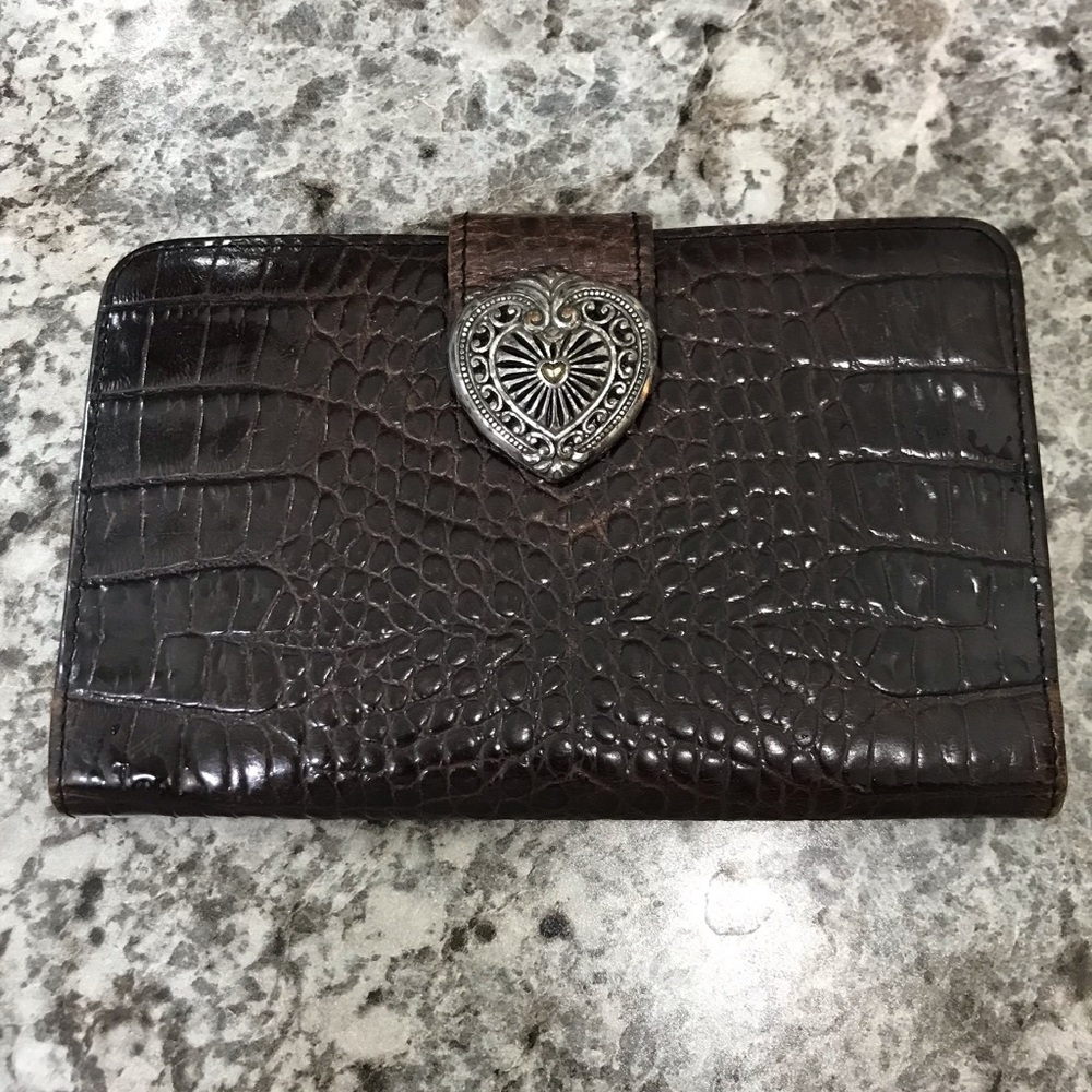 Brighton chocolate checkbook wallet